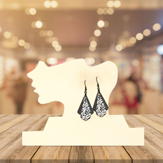 Fan Shaped Sublimated Earrings 1.5 inch