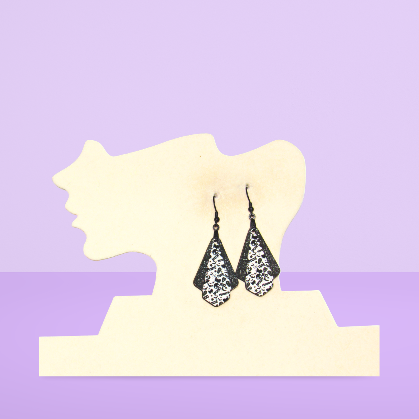 Fan Shaped Sublimated Earrings 1.5 inch
