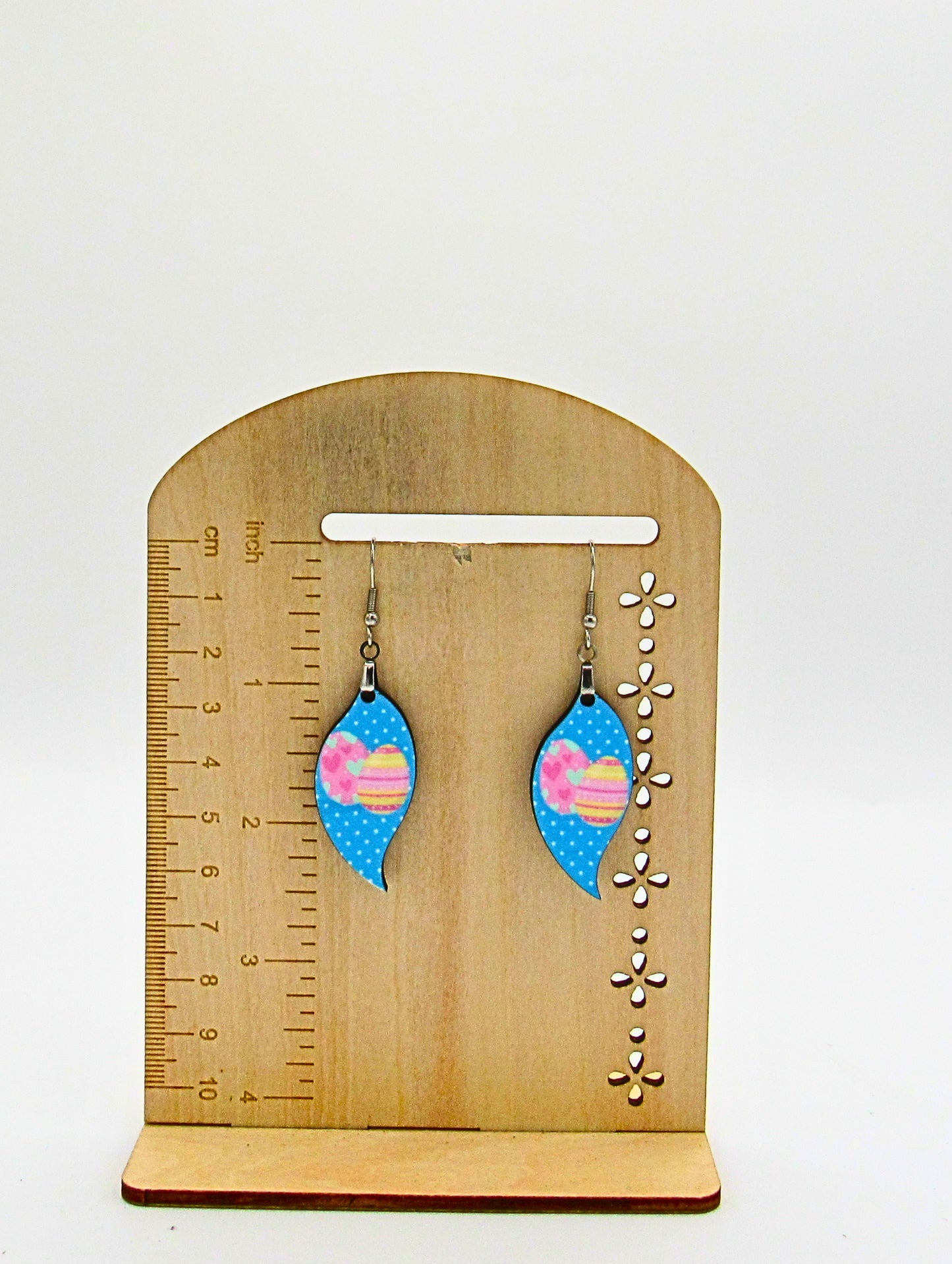 MDF-Swirl Drop Shaped Sublimated Earring 1.5 inch