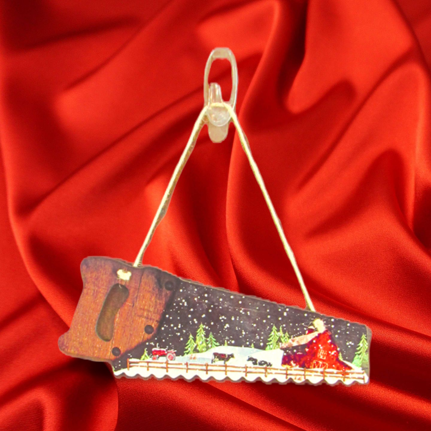 Handsaw Shaped Sublimated Door Hanger
