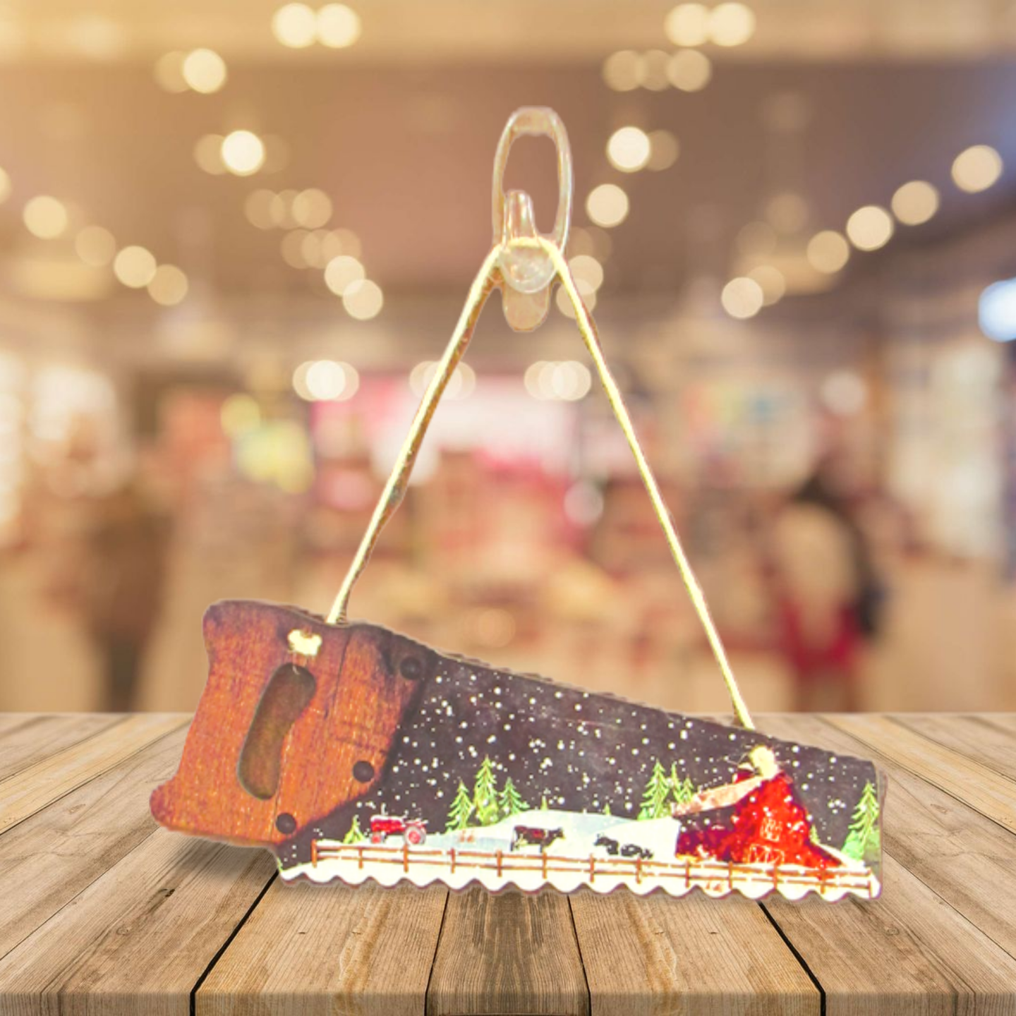 Handsaw Shaped Sublimated Door Hanger