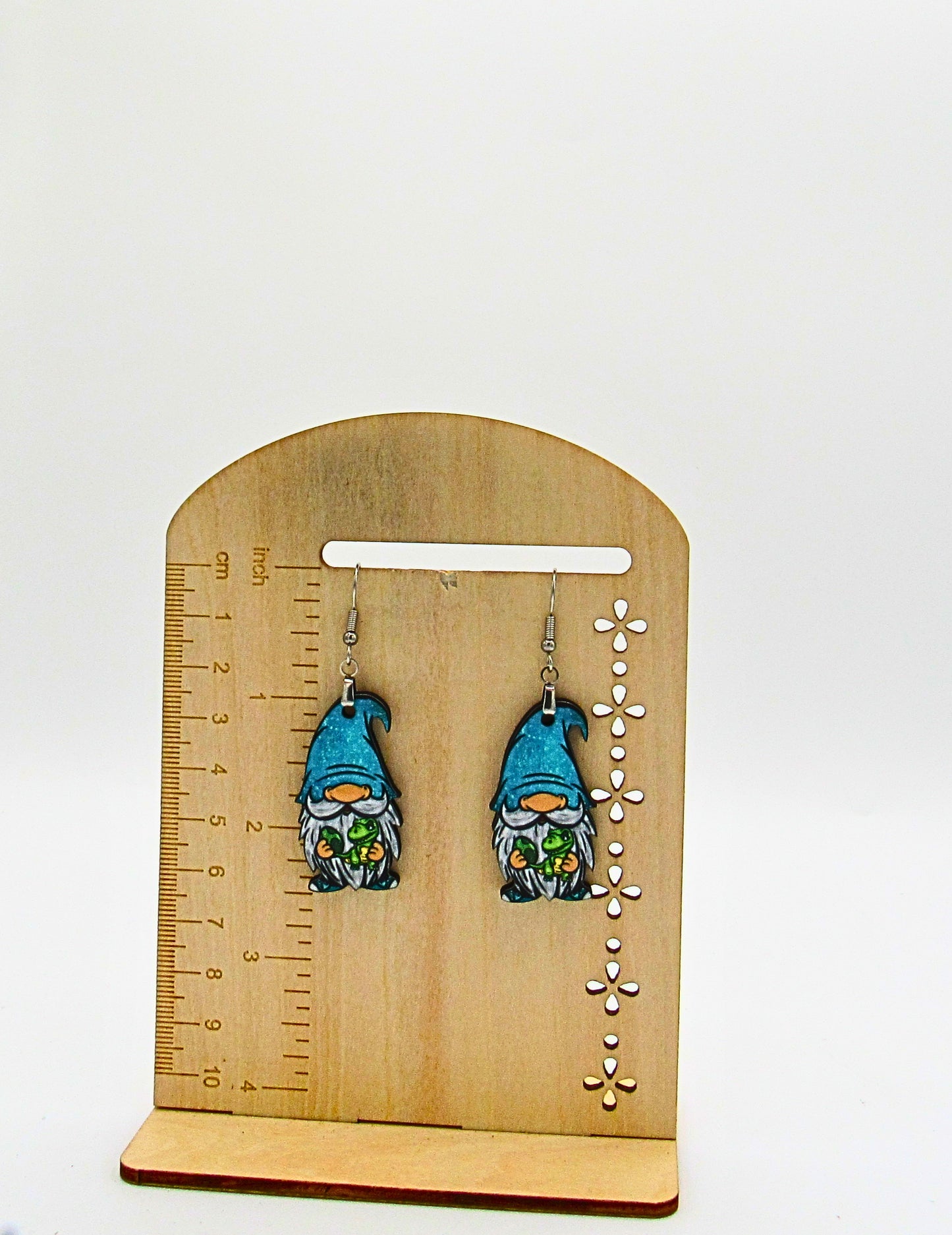 MDF-Gnome Shaped Sublimated Earrings 1.5 inch
