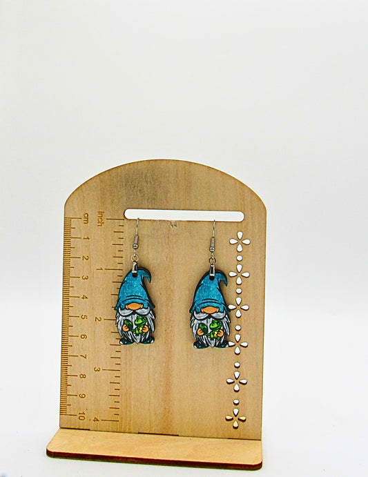 MDF-Gnome Shaped Sublimated Earrings 1.5 inch