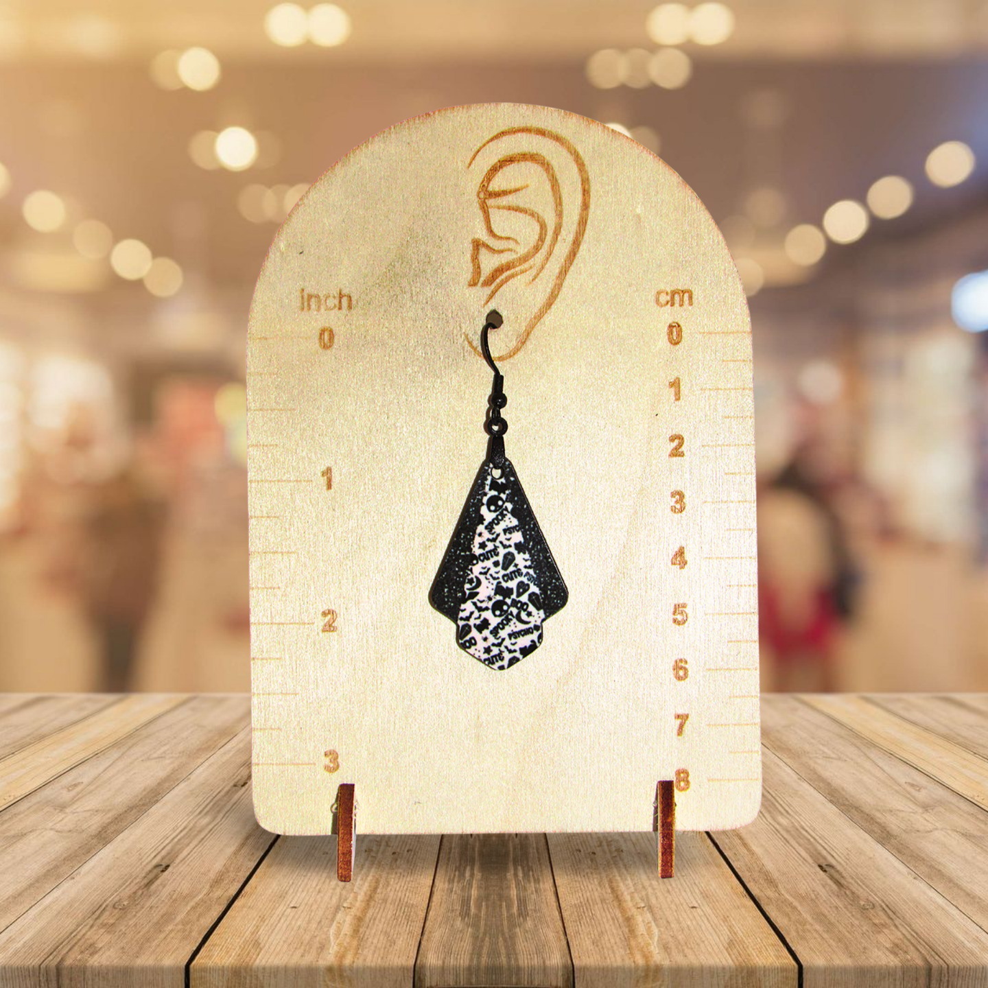 Fan Shaped Sublimated Earrings 1.5 inch