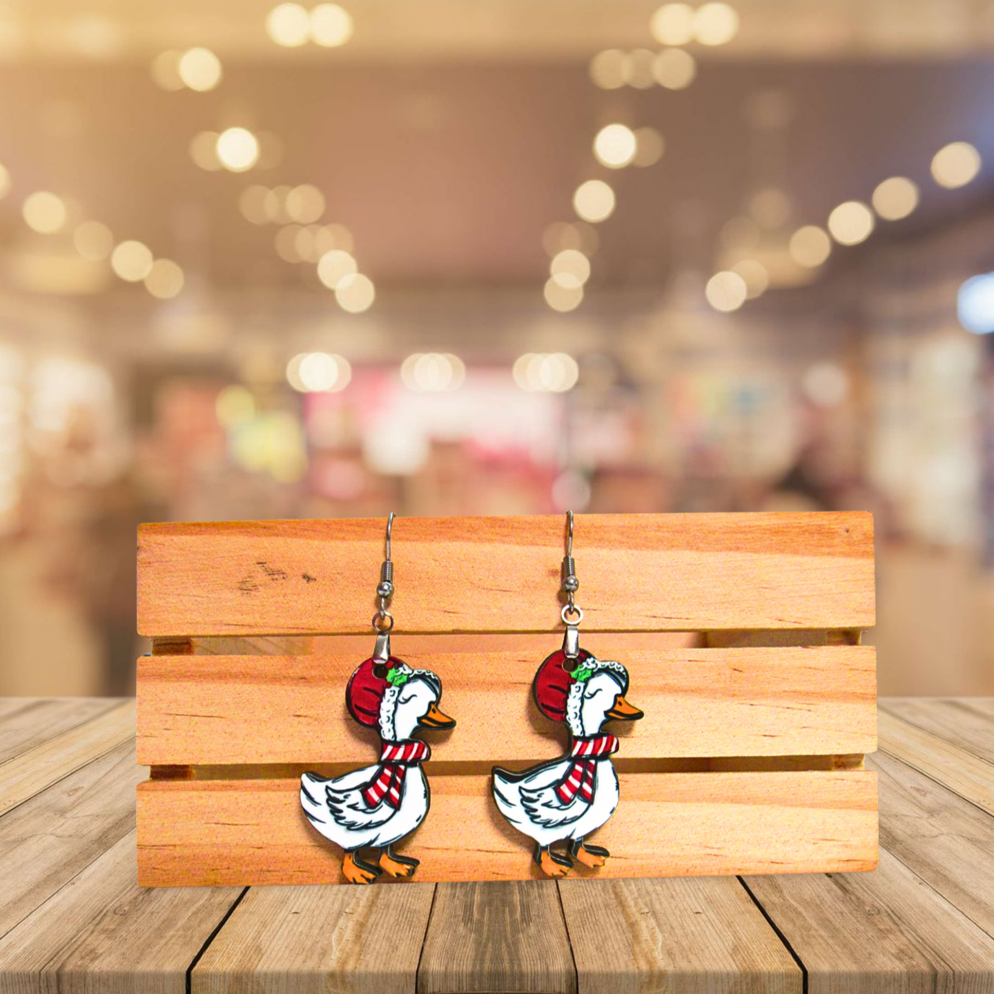 Goose Shaped Sublimated Earrings