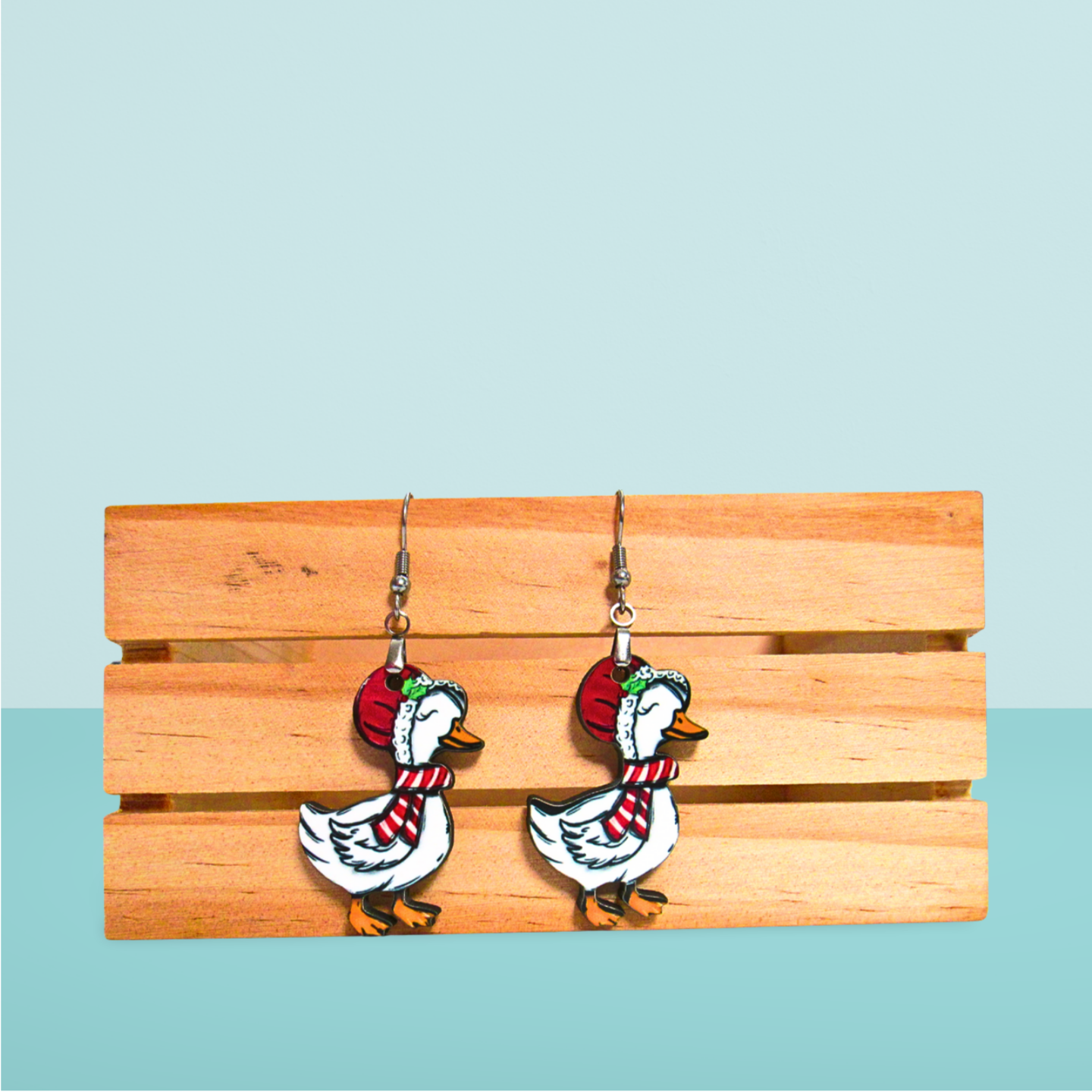 Goose Shaped Sublimated Earrings