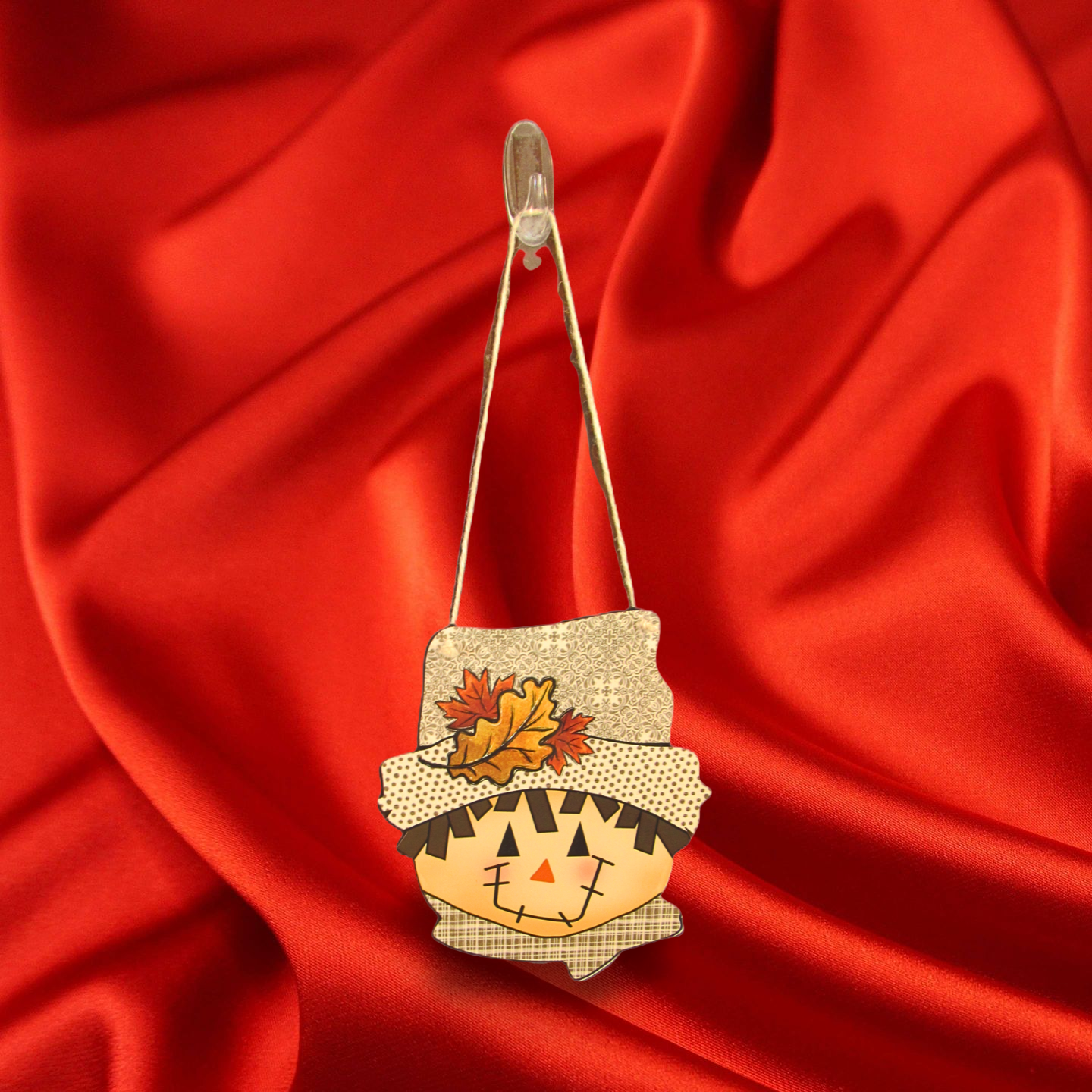 Scarecrow Head Shaped Sublimated Door Hanger