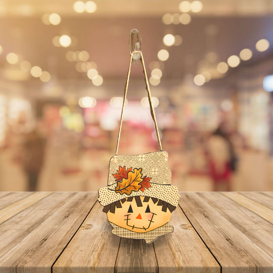 Scarecrow Head Shaped Sublimated Door Hanger