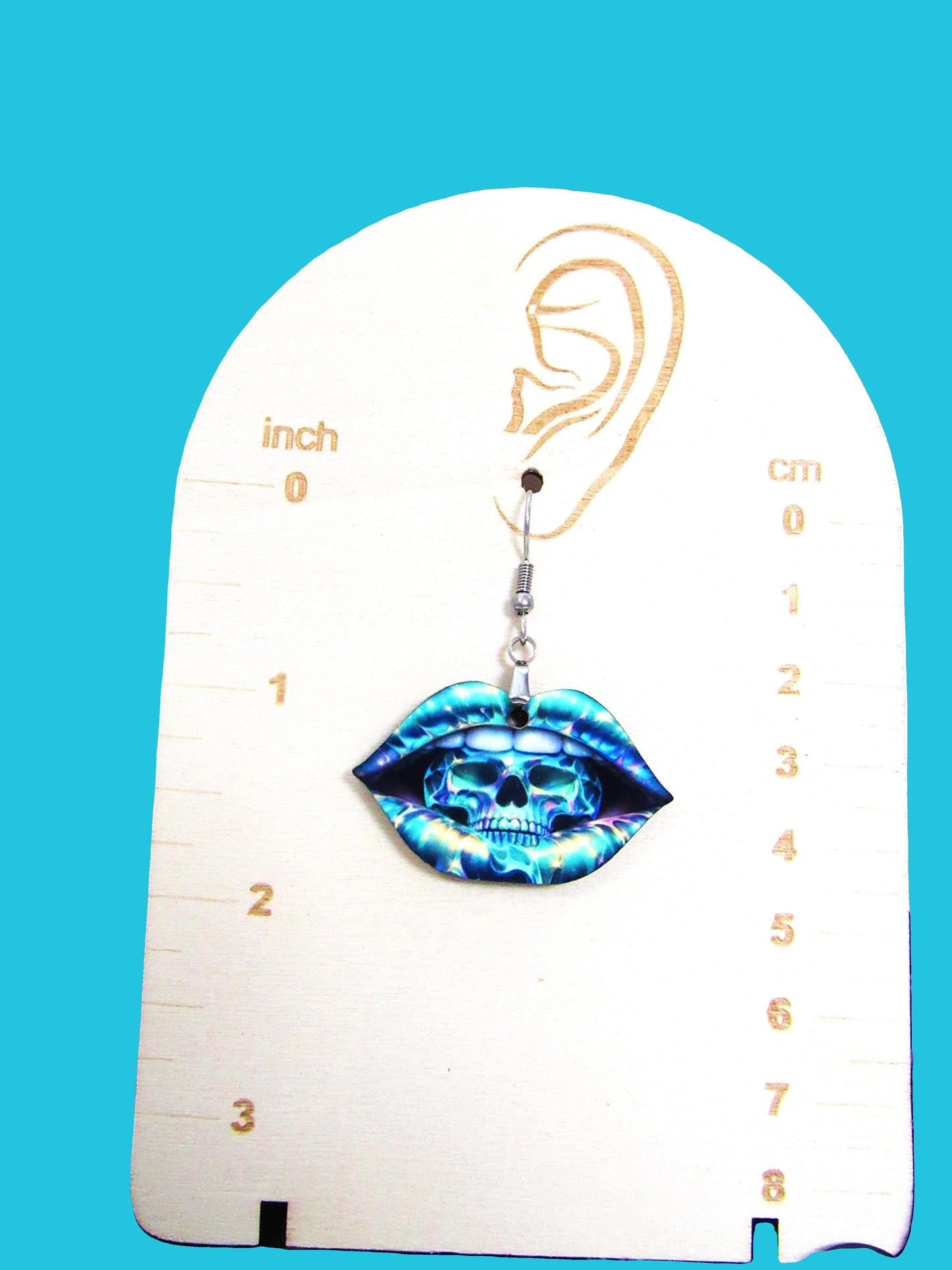 Lip Shaped Sublimated Earrings 1.5 inch