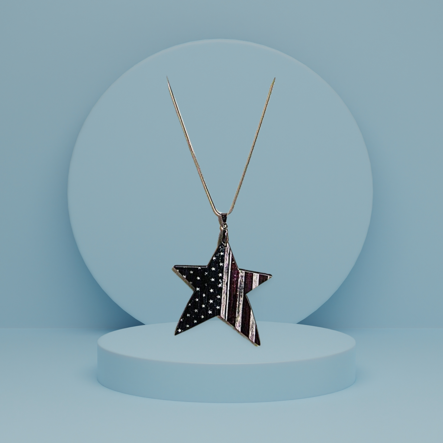 Star Shaped Sublimated Necklace
