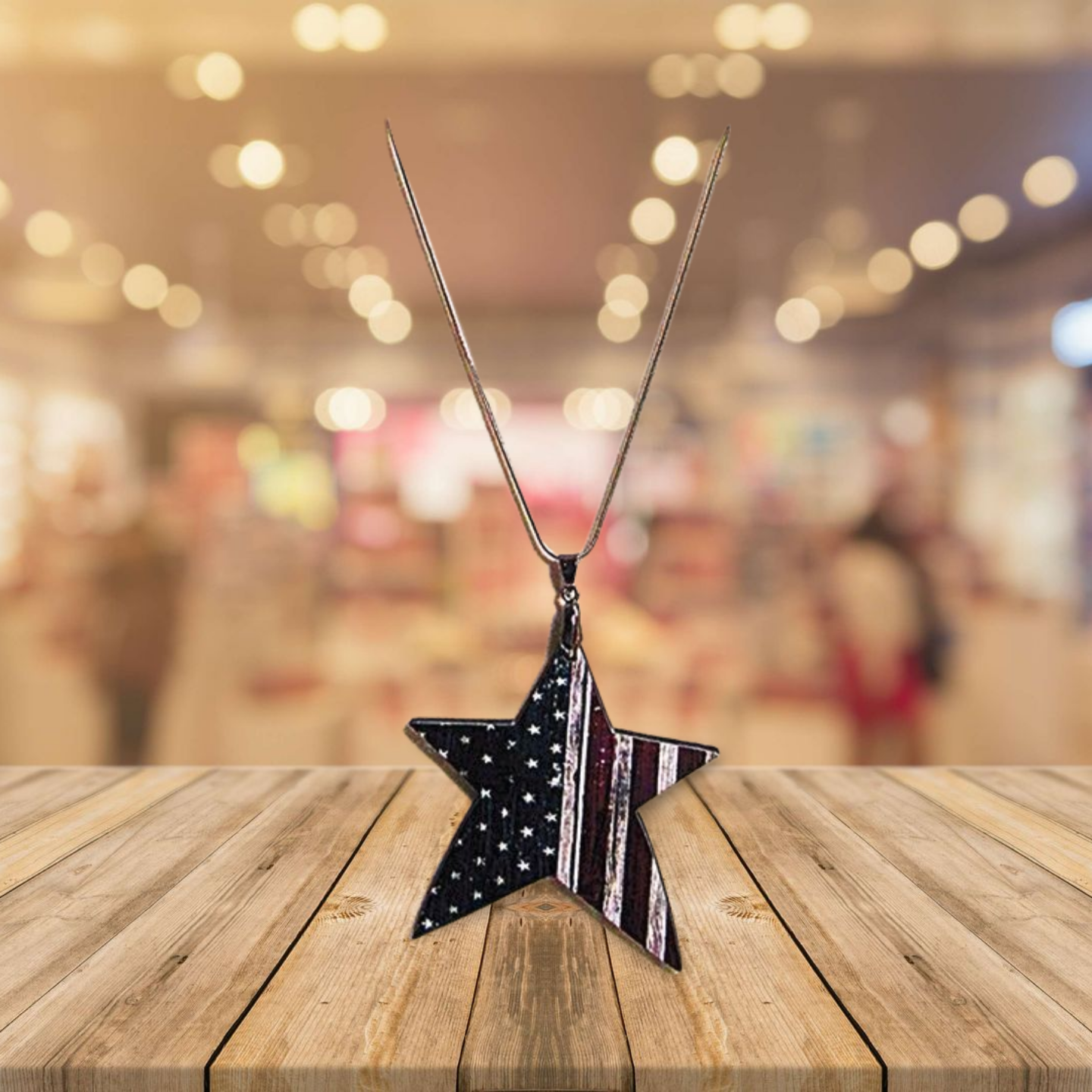 Star Shaped Sublimated Necklace