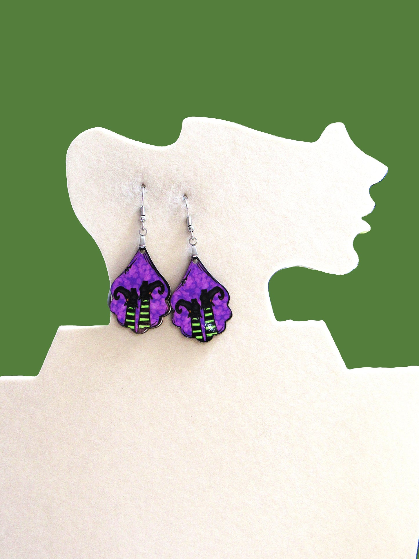 Fancy Teardrop Shaped Sublimated Earrings