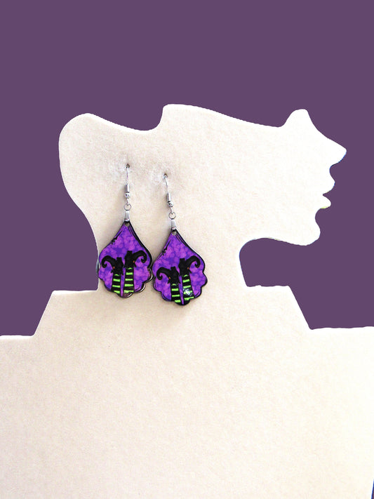 Fancy Teardrop Shaped Sublimated Earrings