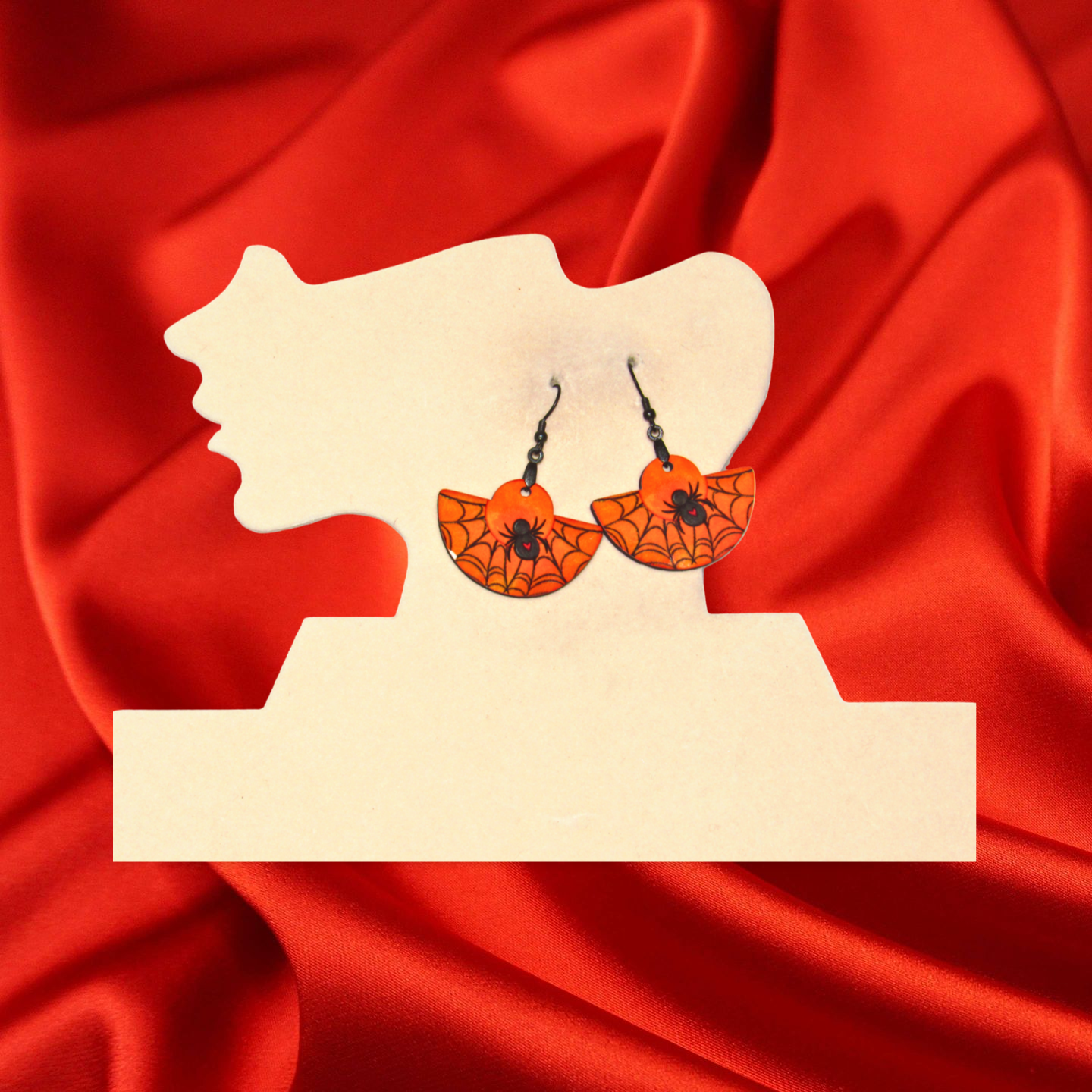 Boho Round Shaped Sublimated Earring 1.5 inch