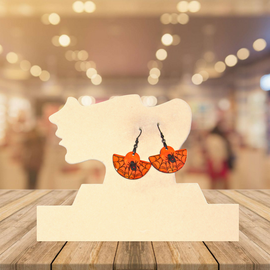 Boho Round Shaped Sublimated Earring 1.5 inch