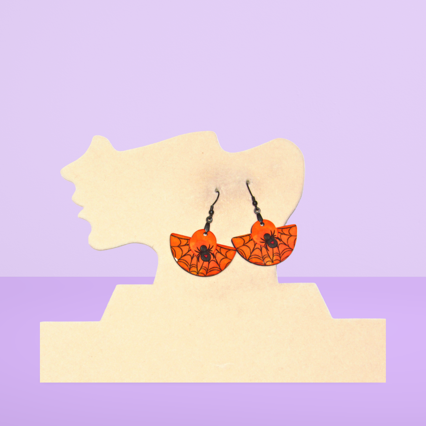 Boho Round Shaped Sublimated Earring 1.5 inch