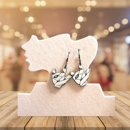 ASL Shaped Sublimated Earring