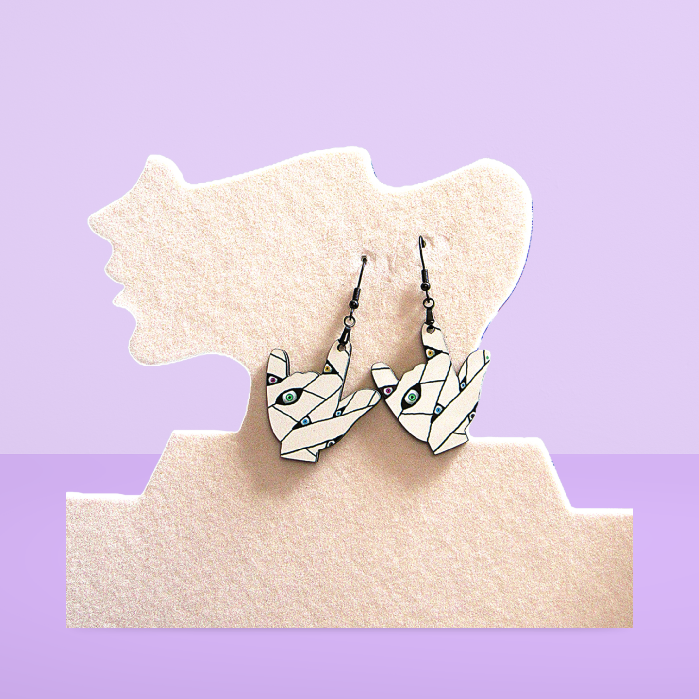 ASL Shaped Sublimated Earring