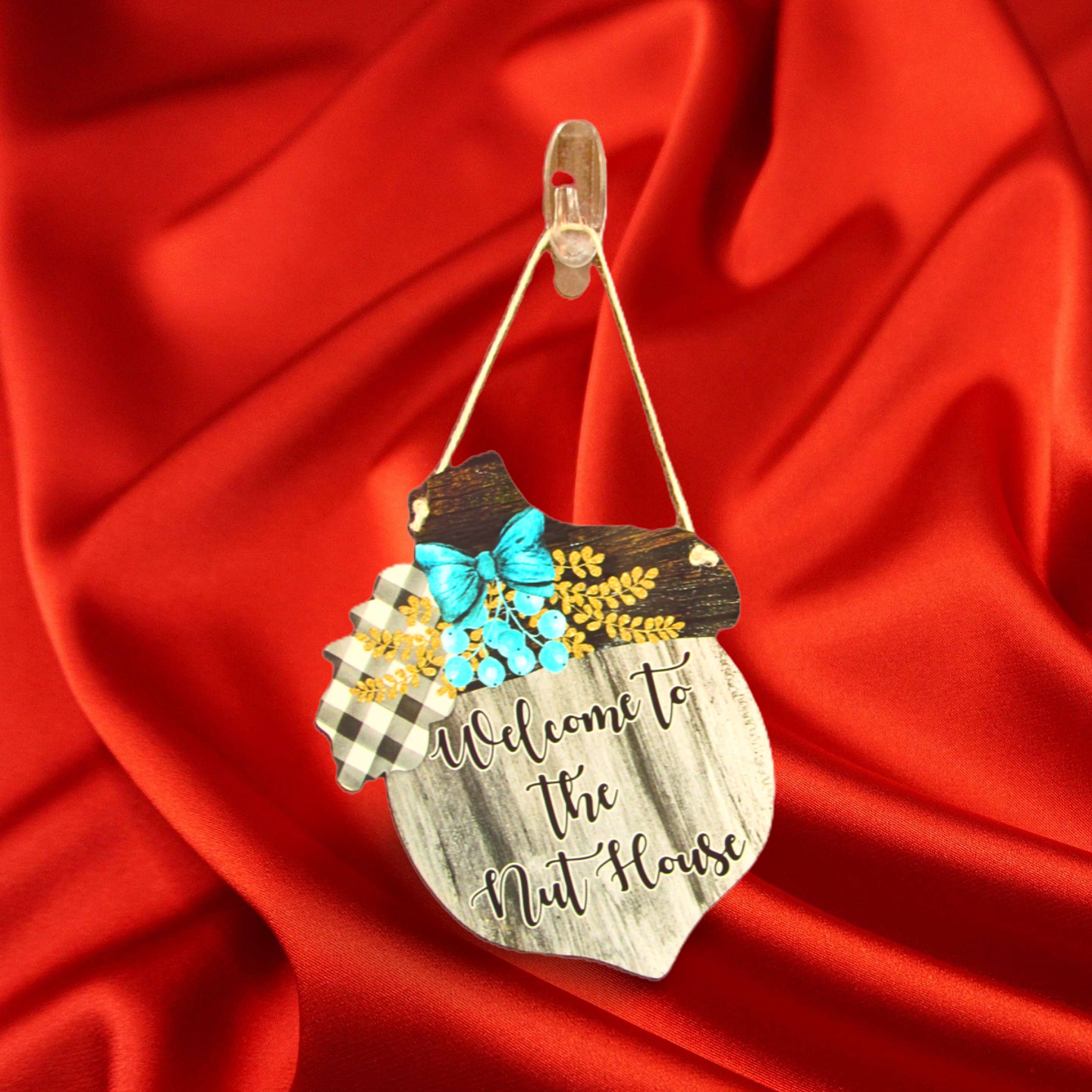 Acorn Shaped Sublimated Door Hanger