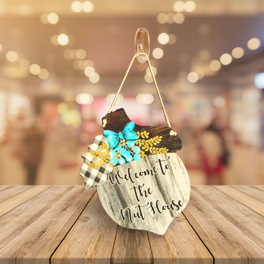 Acorn Shaped Sublimated Door Hanger