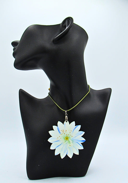 MDF- Edellweiss Shaped Sublimated Necklace 24 inch