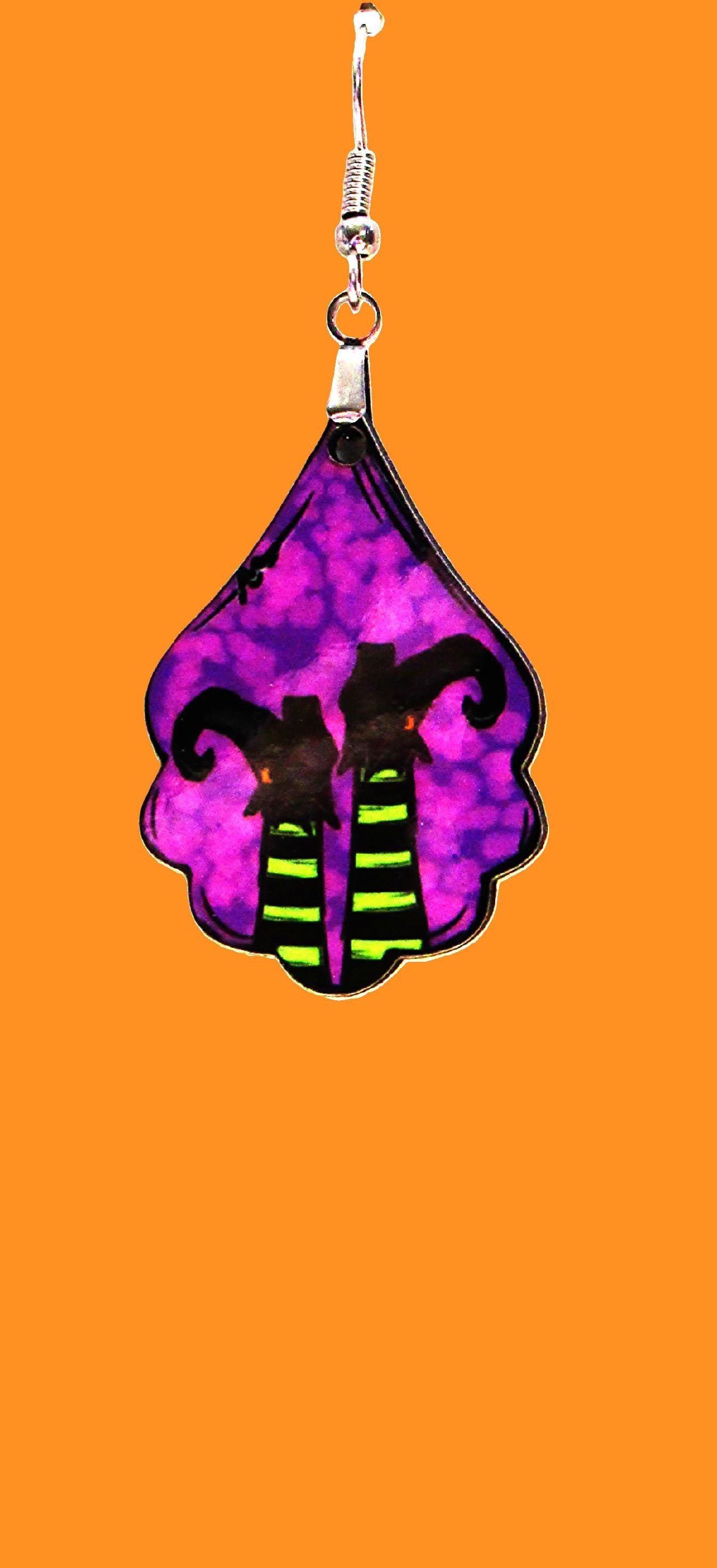 Fancy Teardrop Shaped Sublimated Earrings