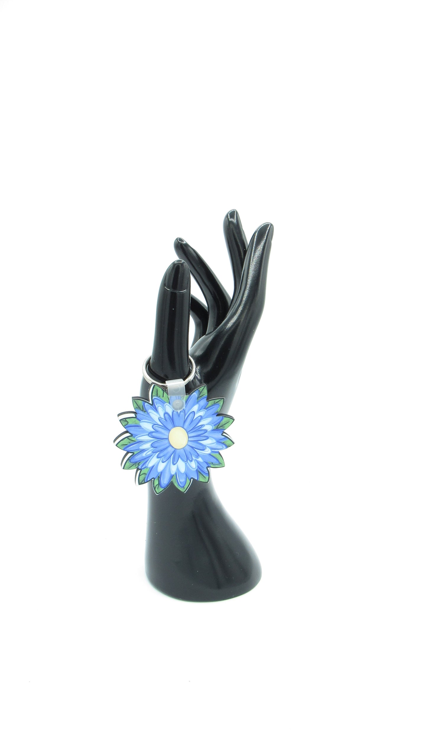 Flower Sublimation Keychain | Floral MDF Keychain | Custom Backpack Charm