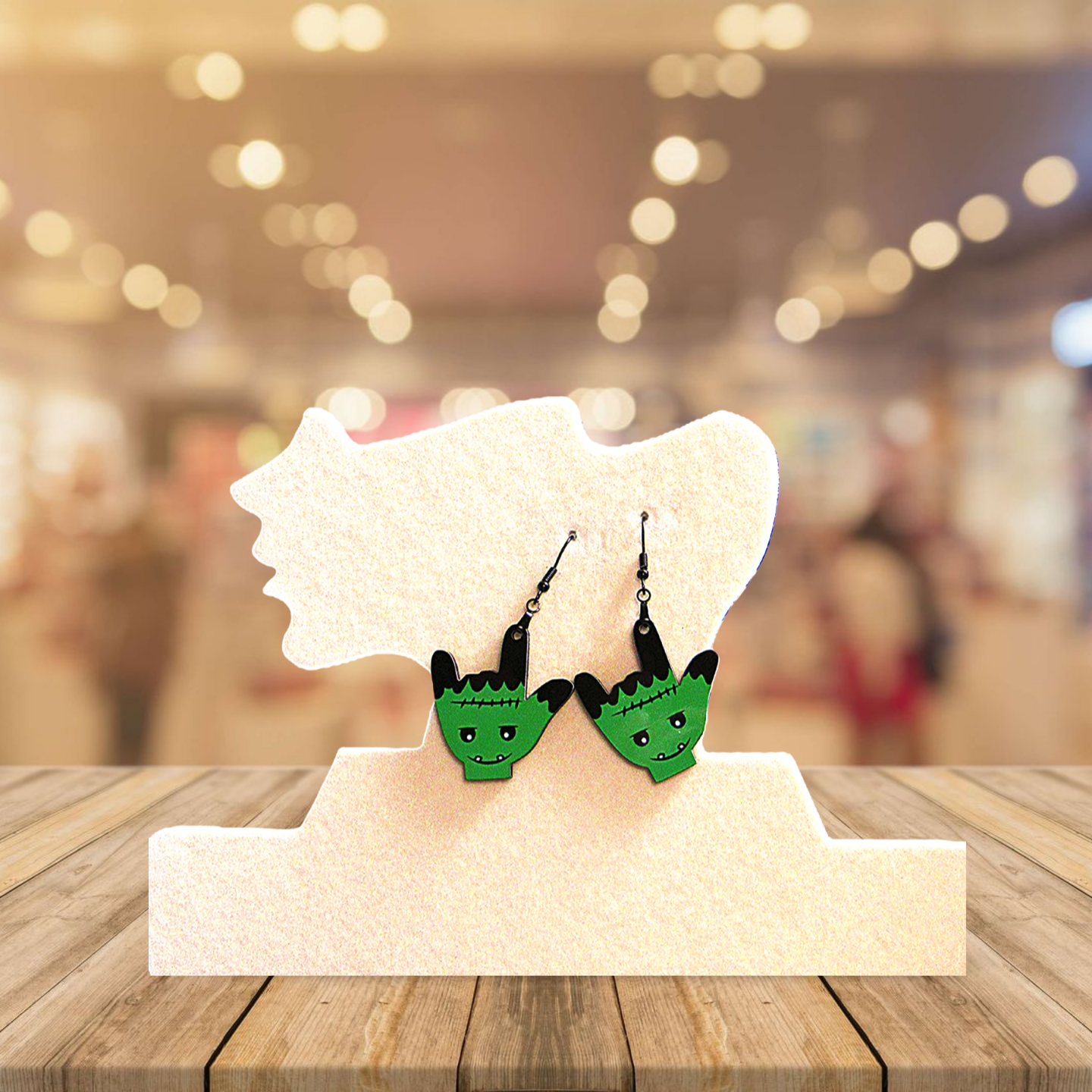 ASL Shaped Sublimated Earring