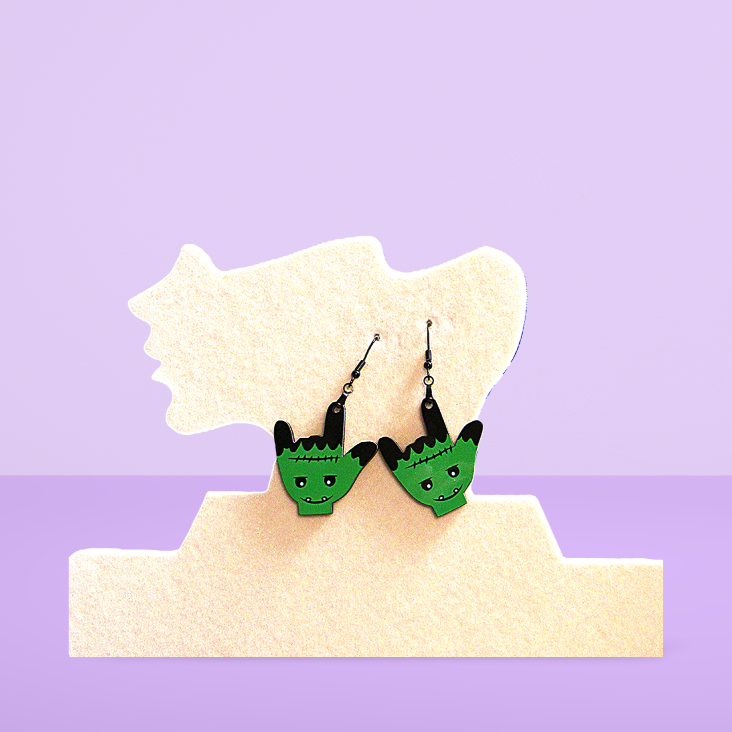 ASL Shaped Sublimated Earring