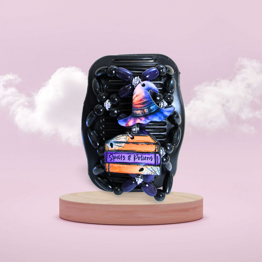 Double Comb Hair Clip With Sublimated Interchangeable Charms