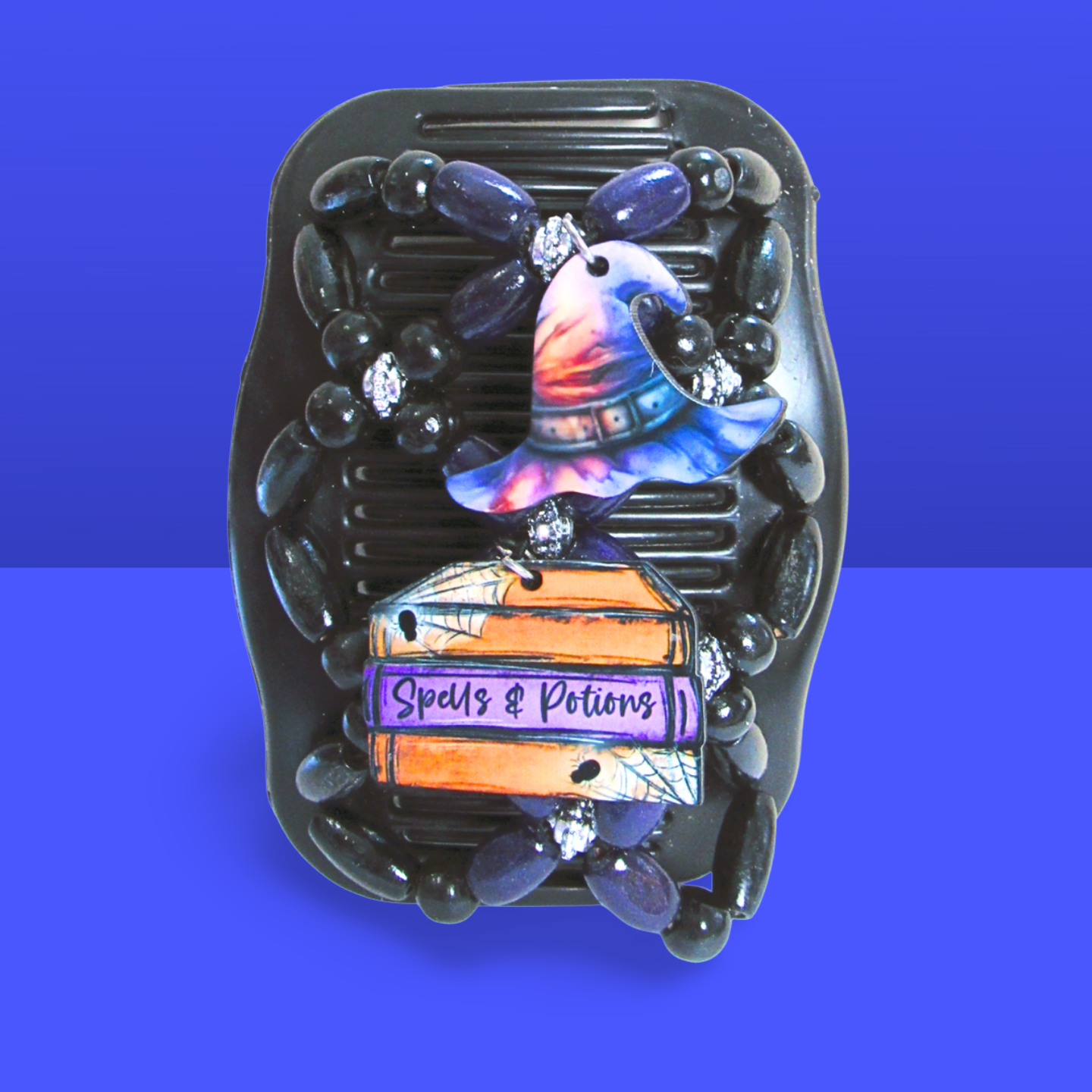 Double Comb Hair Clip With Sublimated Interchangeable Charms