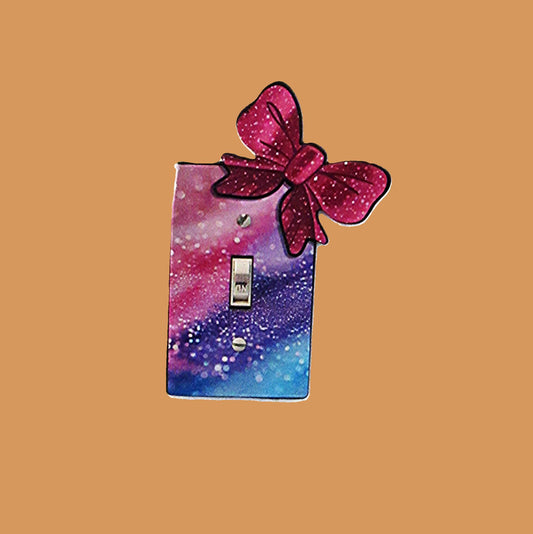 Bow Shaped Sublimated Light Switch Plate