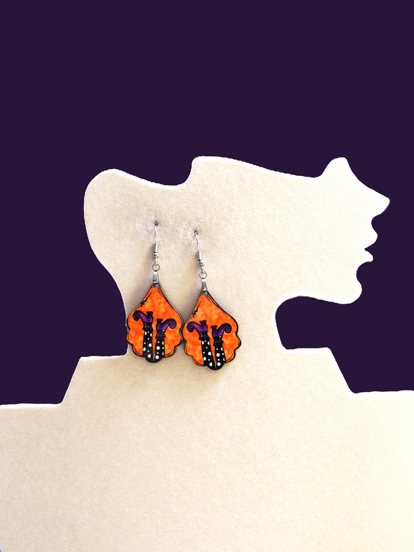 Fancy Teardrop Shaped Sublimated Earrings