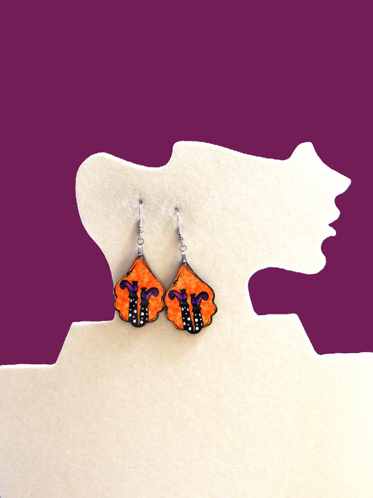 Fancy Teardrop Shaped Sublimated Earrings