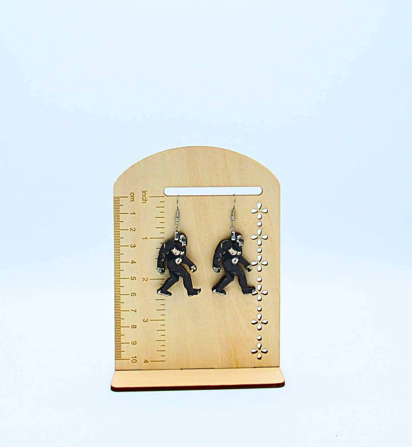 MDF-Big Foot Shaped Sublimated Earrings 1.5 inch