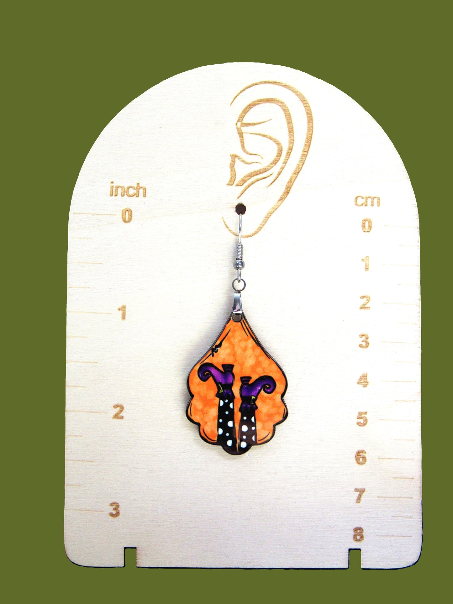 Fancy Teardrop Shaped Sublimated Earrings