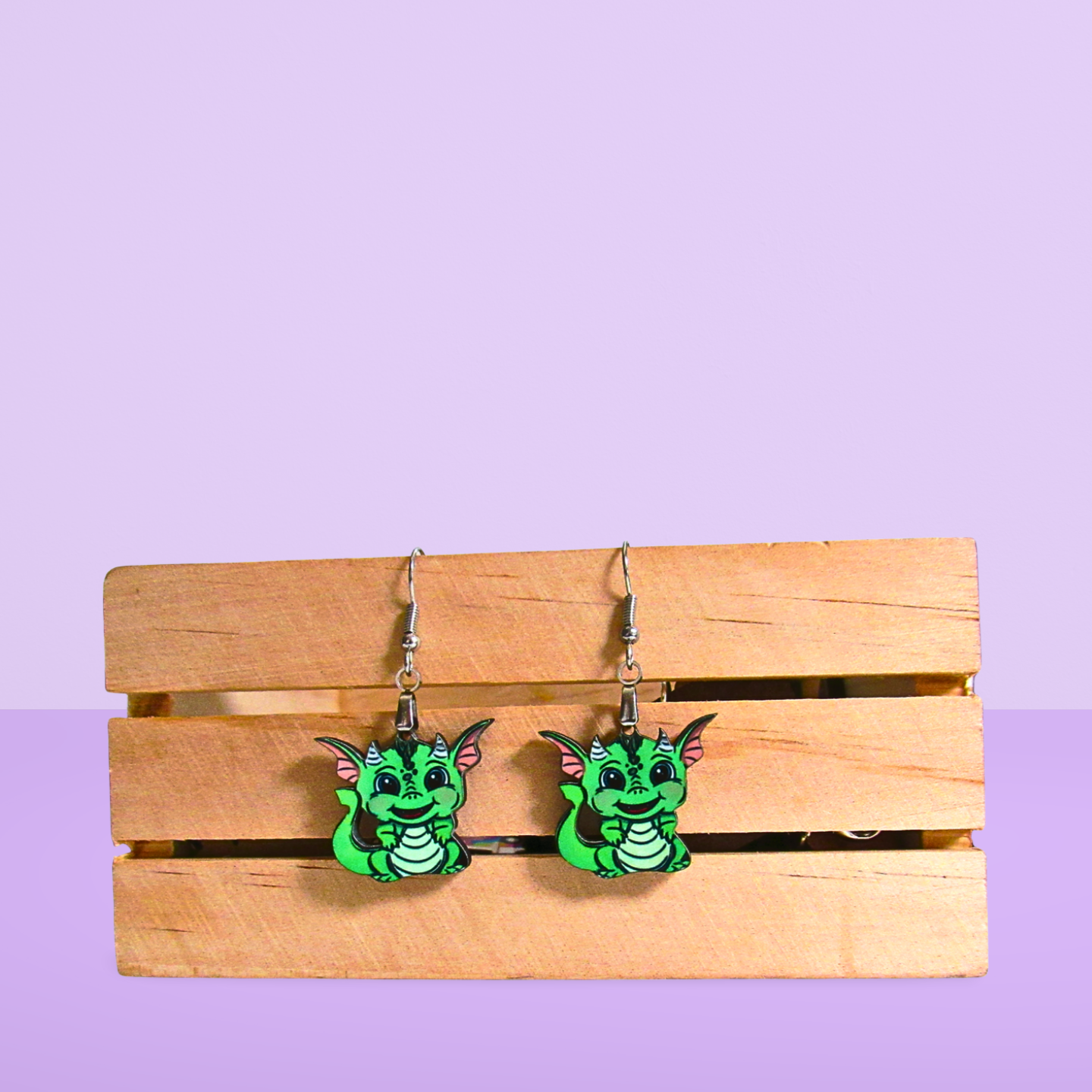 Dragon Shaped Sublimated Earrings
