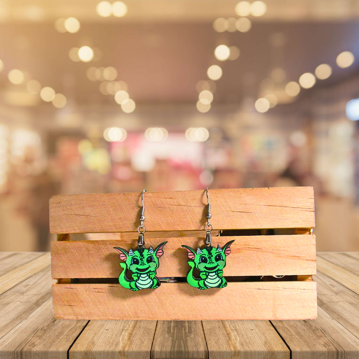 Dragon Shaped Sublimated Earrings