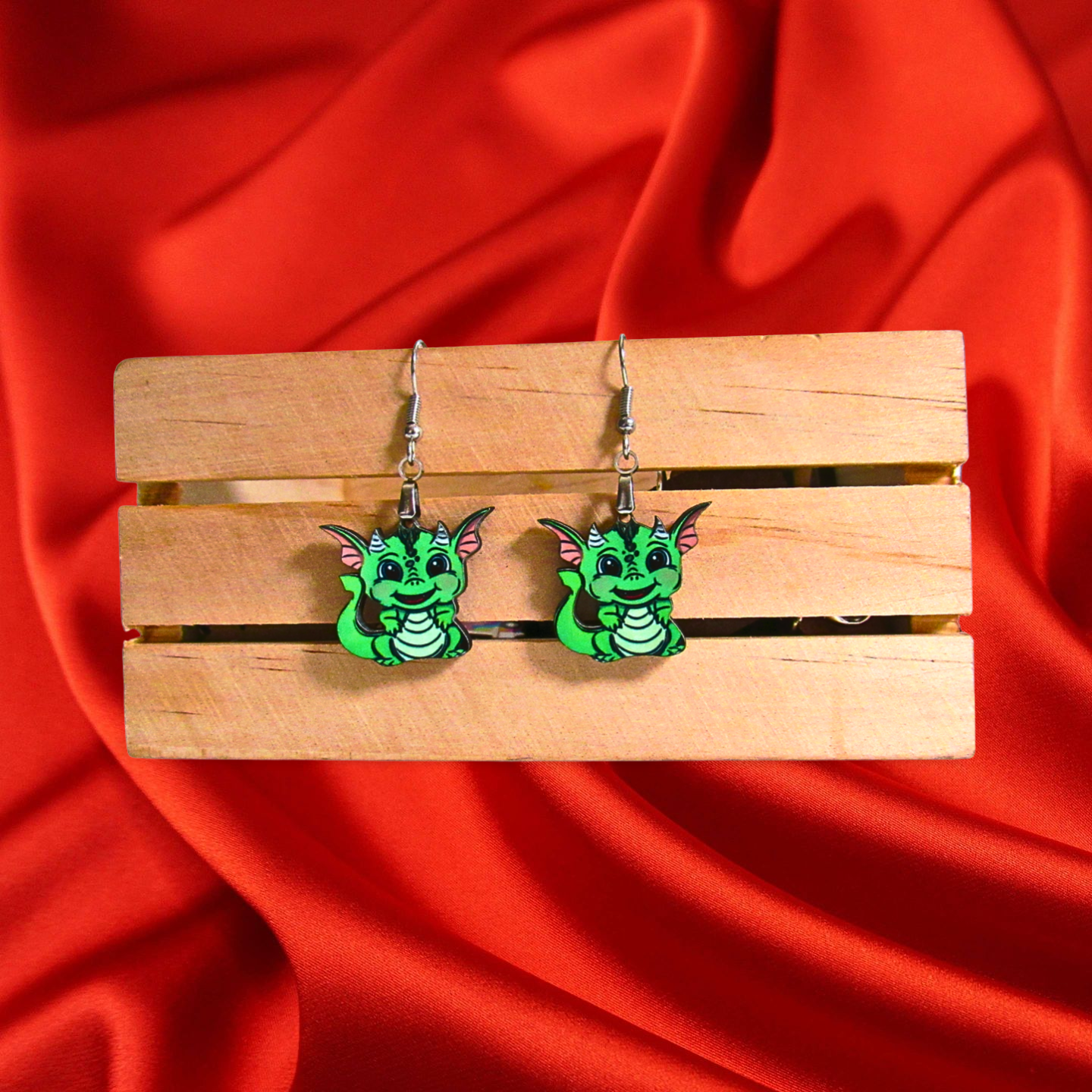 Dragon Shaped Sublimated Earrings