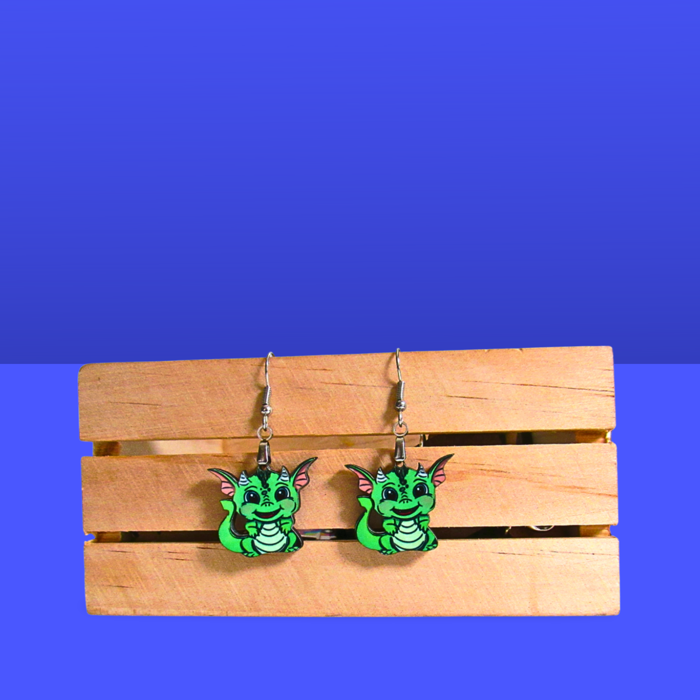Dragon Shaped Sublimated Earrings