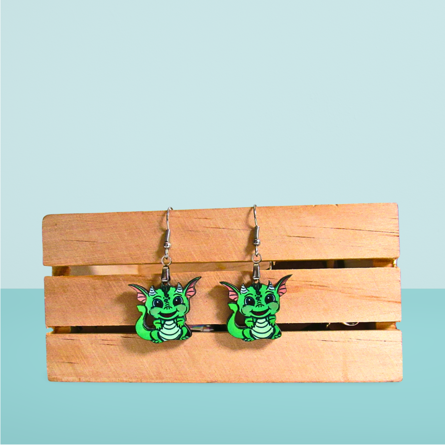 Dragon Shaped Sublimated Earrings