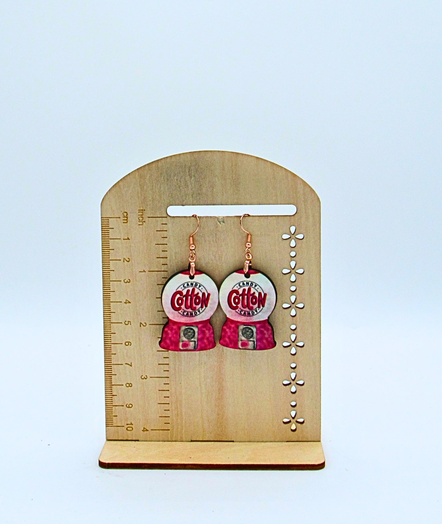MDF-Snow Globe Shaped Sublimated Earrings 1.5 inch (Food)