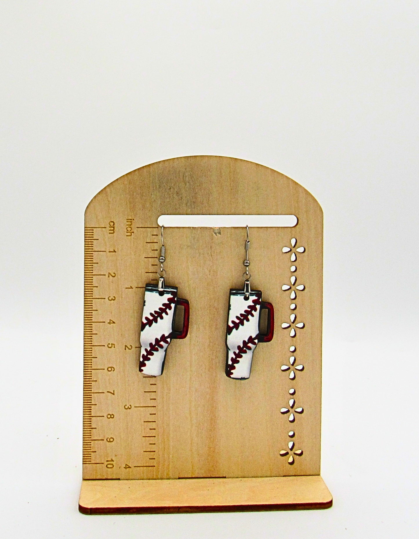 MDF-Tumbler Shaped Sublimated Earrings 1.5 inch