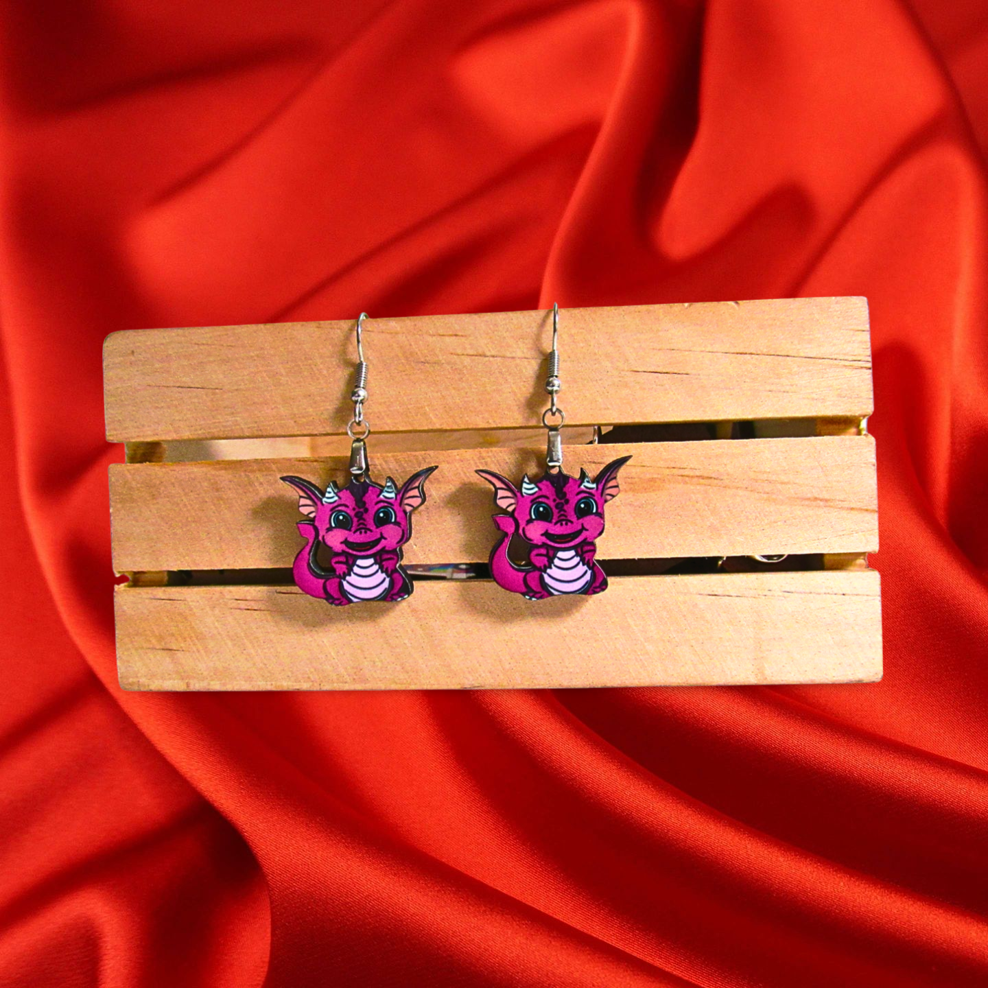 Dragon Shaped Sublimated Earrings