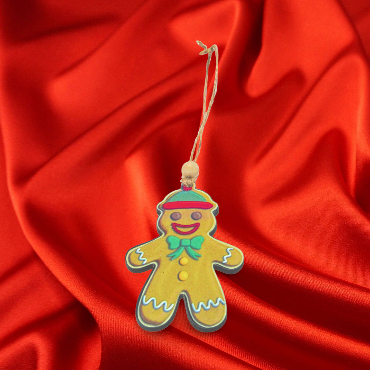 MDF- Gingerbread with Beanie Shaped Sublimated Ornament