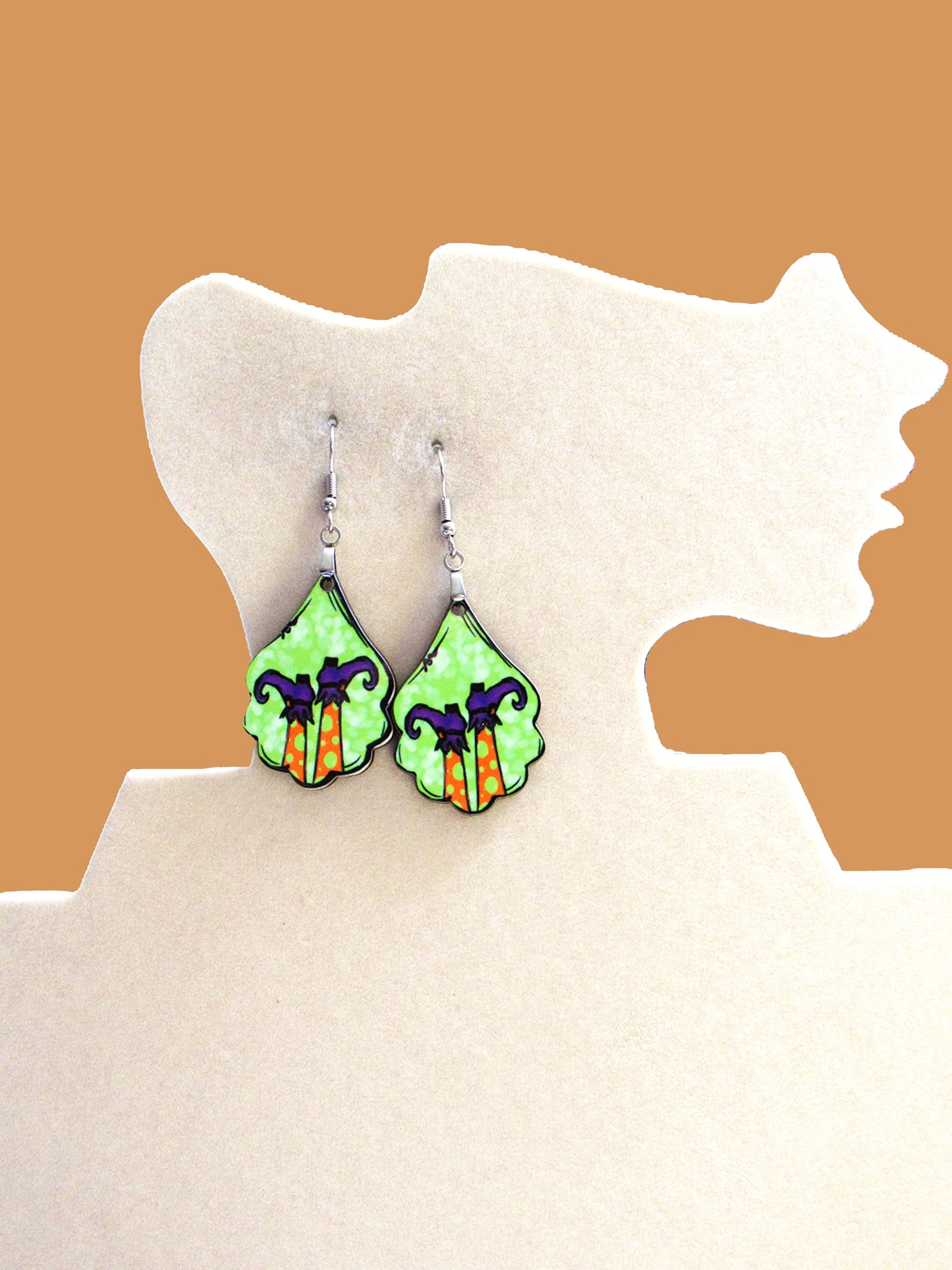 Fancy Teardrop Shaped Sublimated Earrings