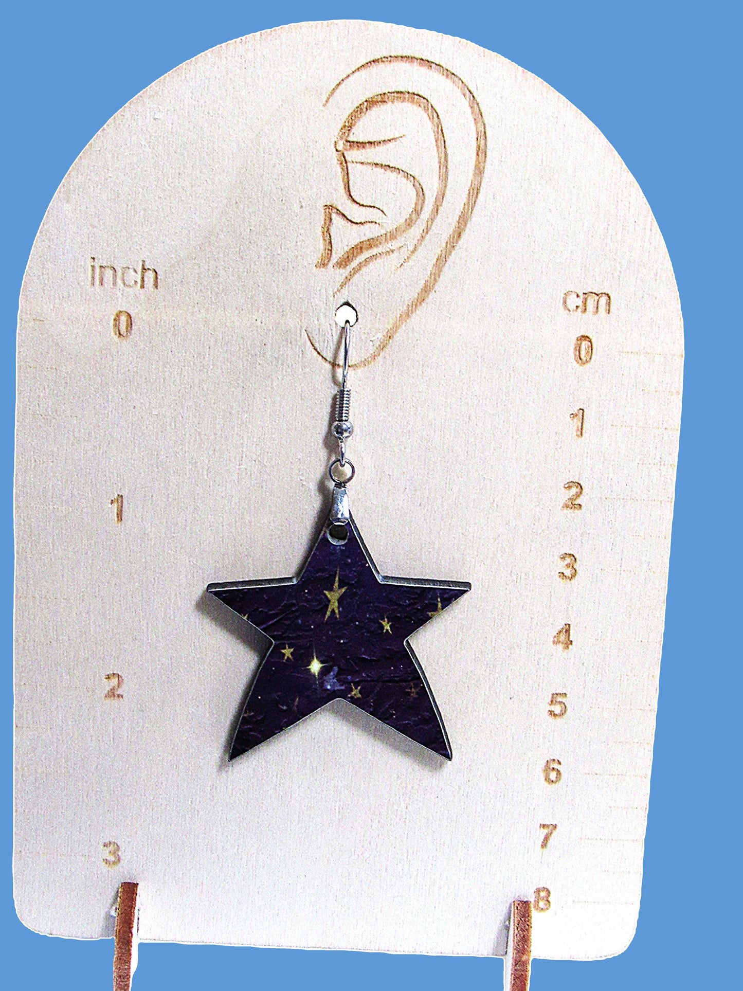 Star Shaped Sublimated Earrings