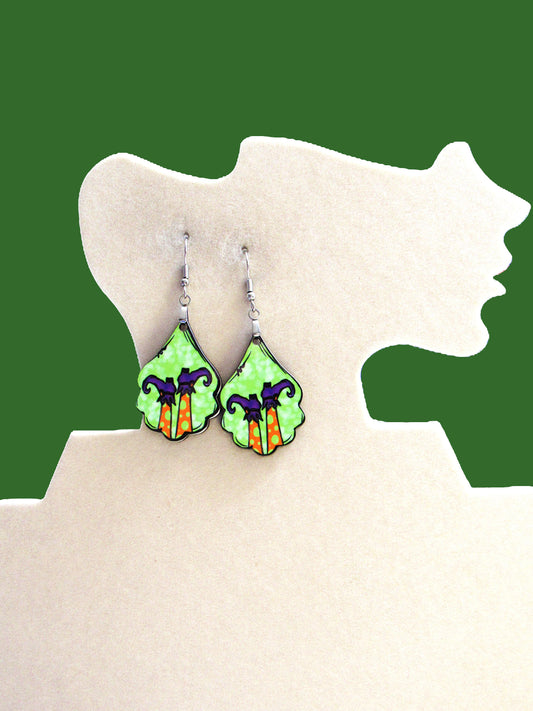 Fancy Teardrop Shaped Sublimated Earrings