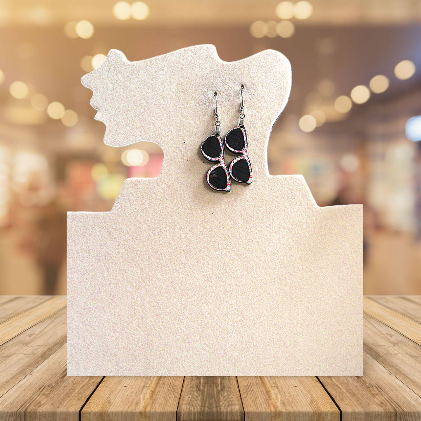 Sunglass Shaped Sublimated Earrings