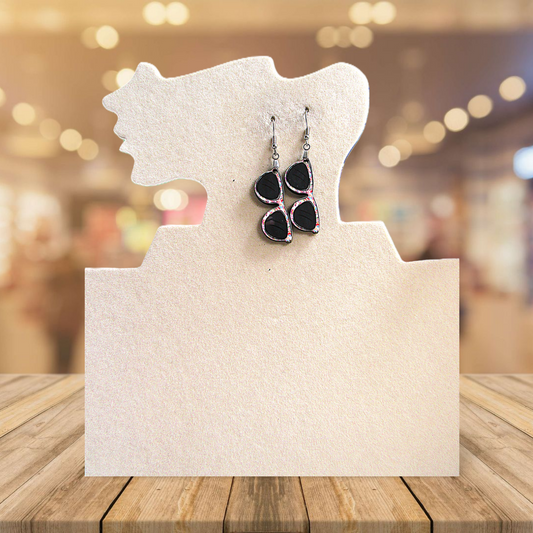 Sunglass Shaped Sublimated Earrings